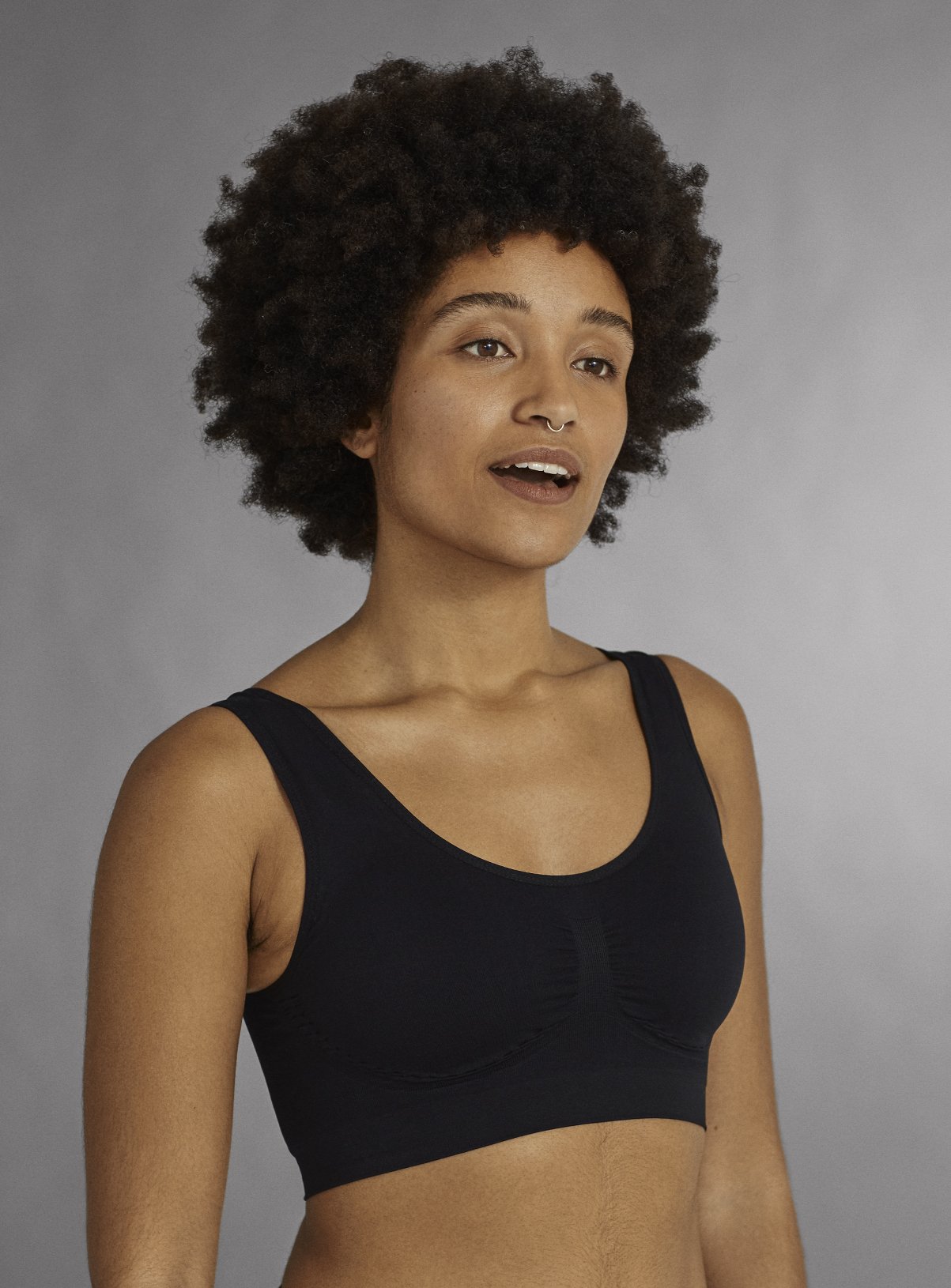 Black Padded Seamless Crop Top Review