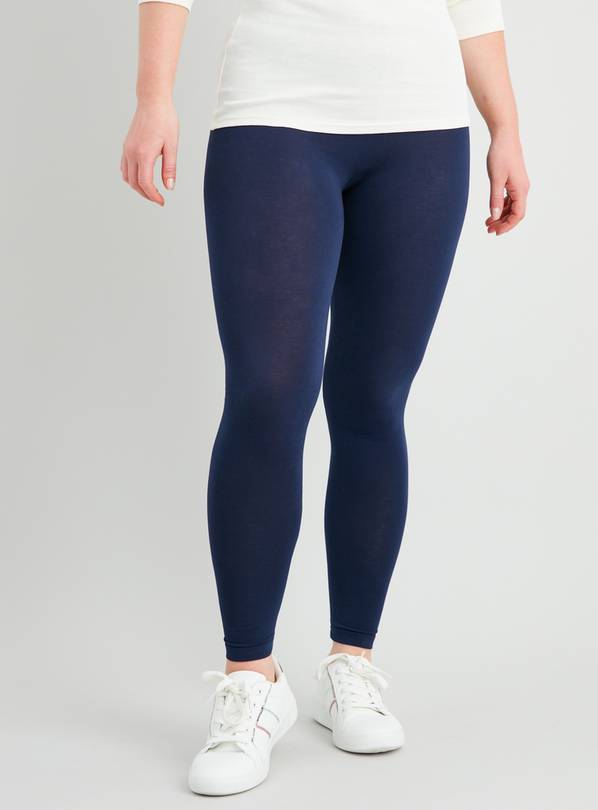 Bamboo Essential Plain Tights - Navy