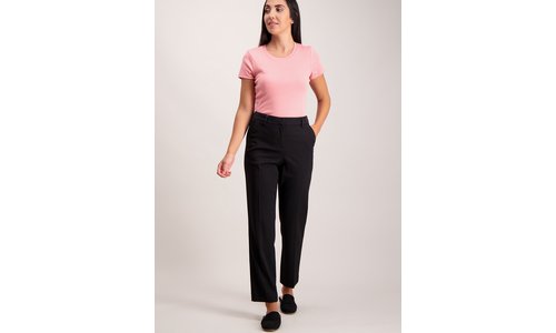 Black slim leg stretch trousers best sale