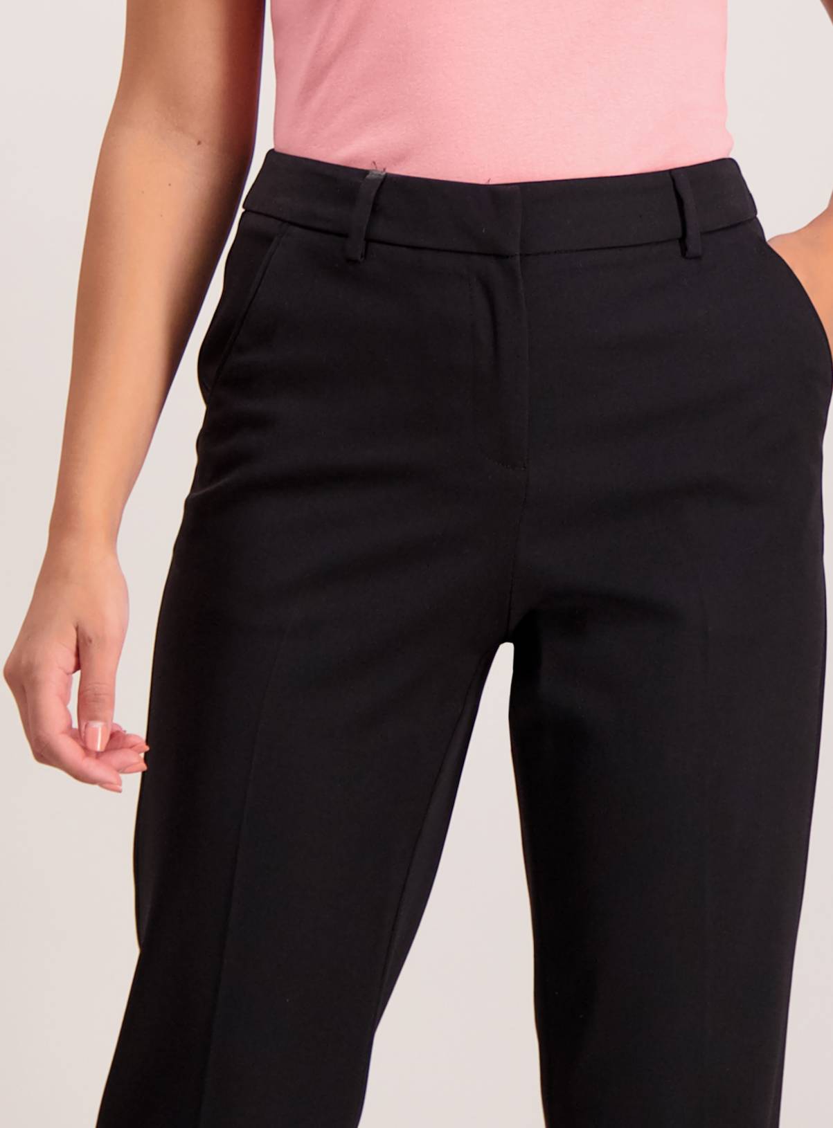 Black Slim Leg Stretch Trousers - 12L - Image 3