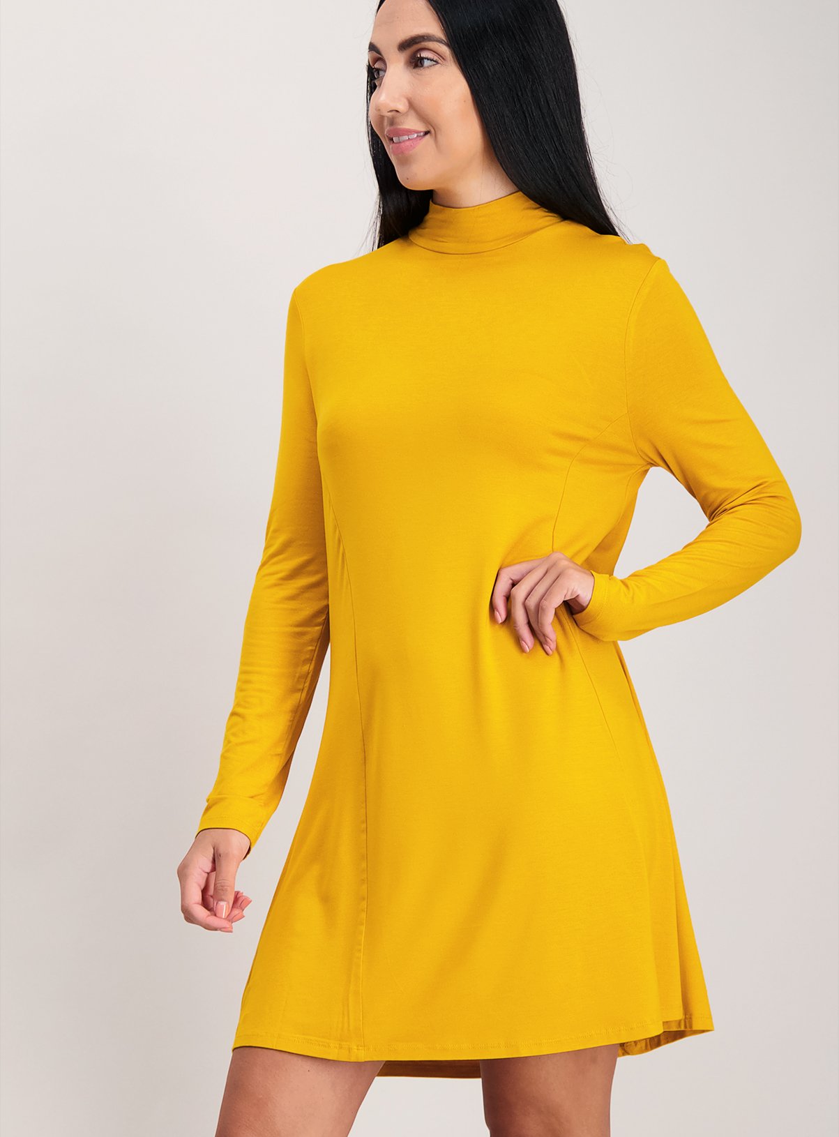 Yellow Jersey Swing Dress Review