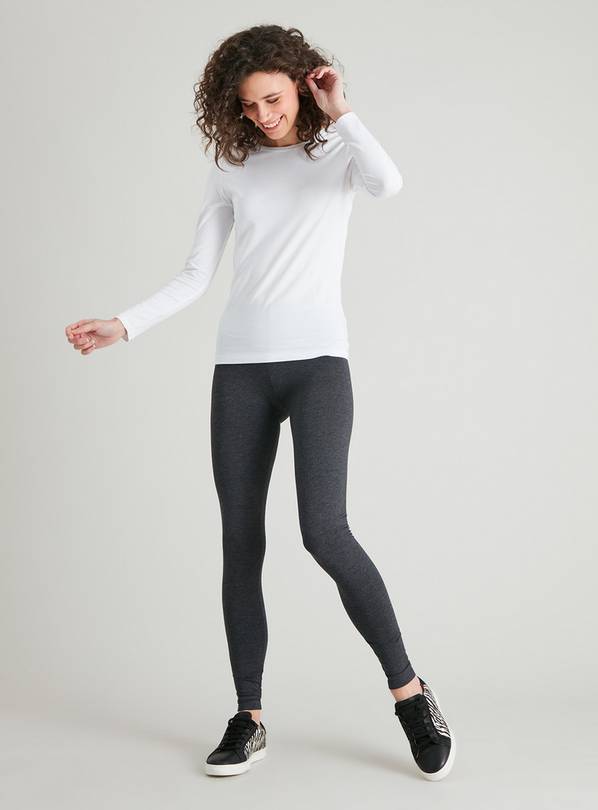 Buy Grey Marl Soft Touch Leggings 8S, Leggings