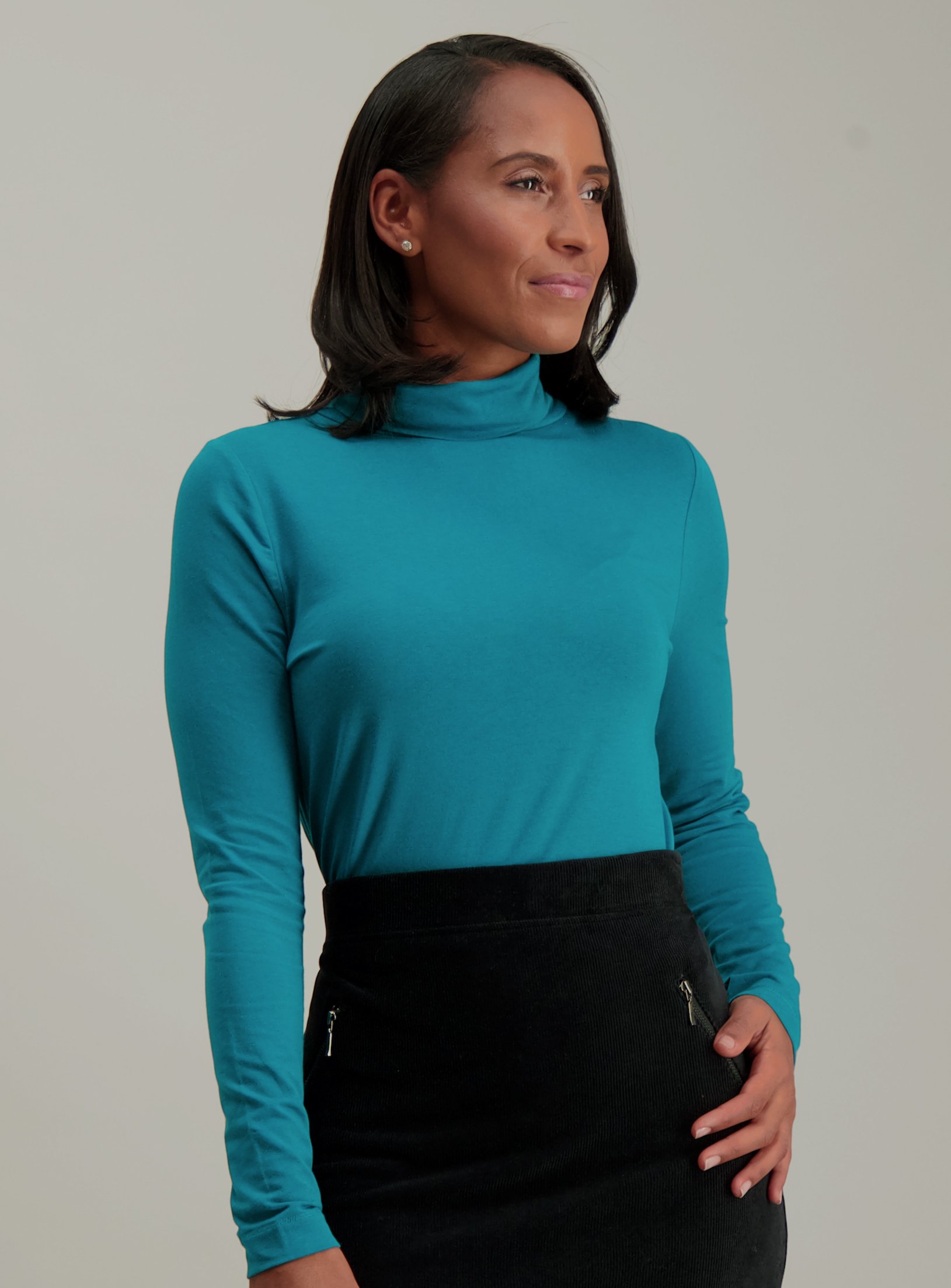 Teal Roll Neck Top Review