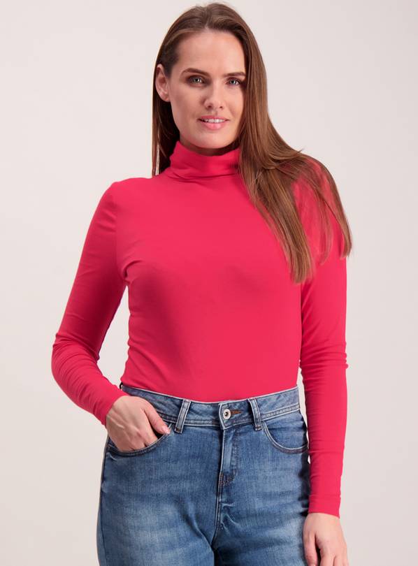 Pink Roll Neck Top - 26