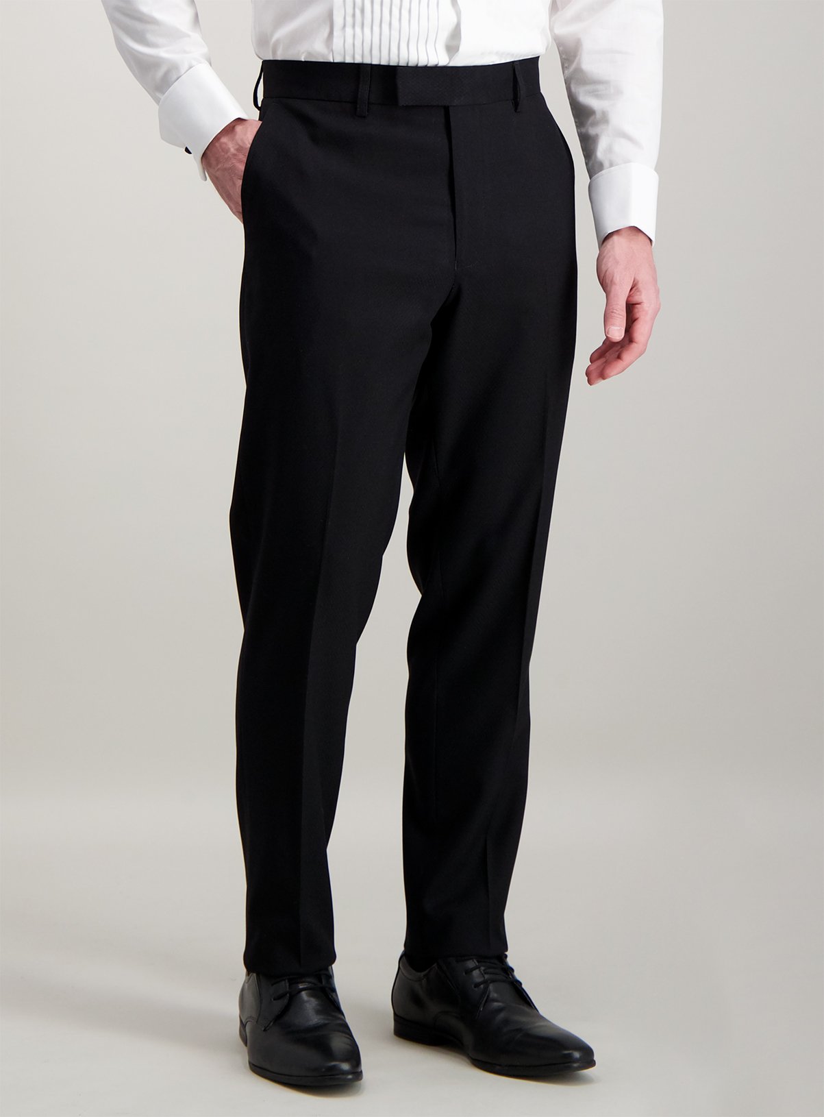 slim tuxedo trousers