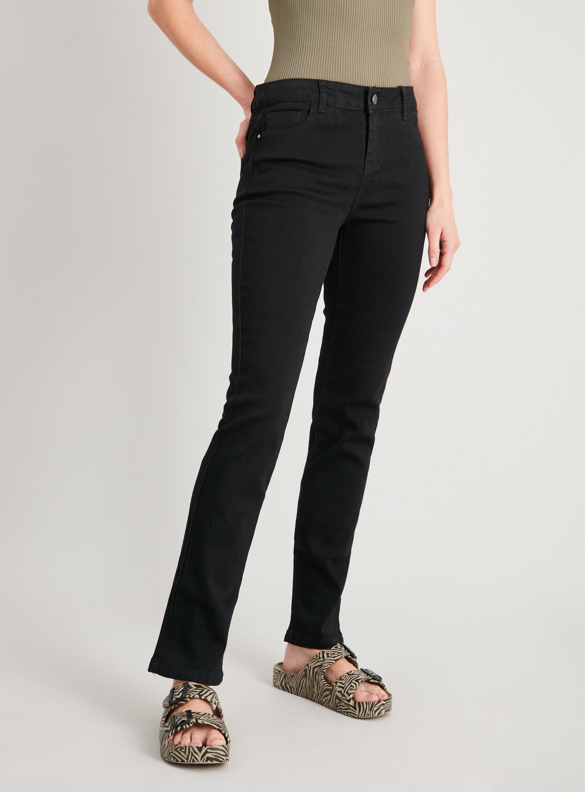 Black Straight Leg Jeans Review