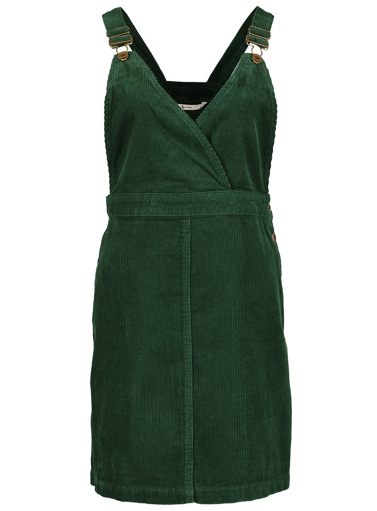 Online Exclusive Dark Green Corduroy Pinafore Dress Review