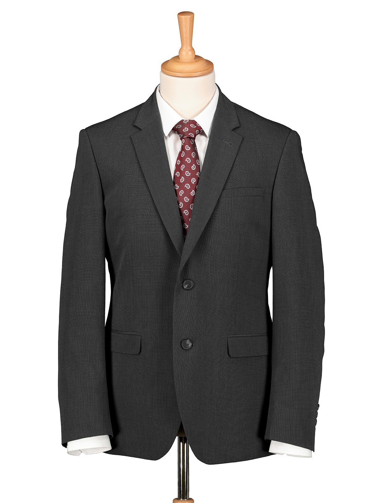 Charcoal Slim Fit Mini Texture Suit Jacket Review