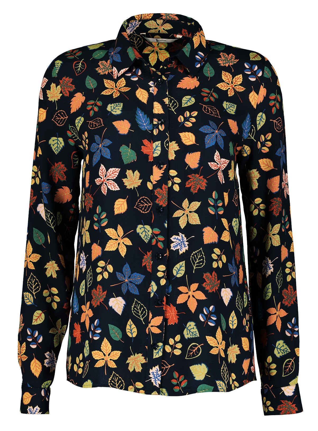 Multicoloured Leaves Print Shrt Review