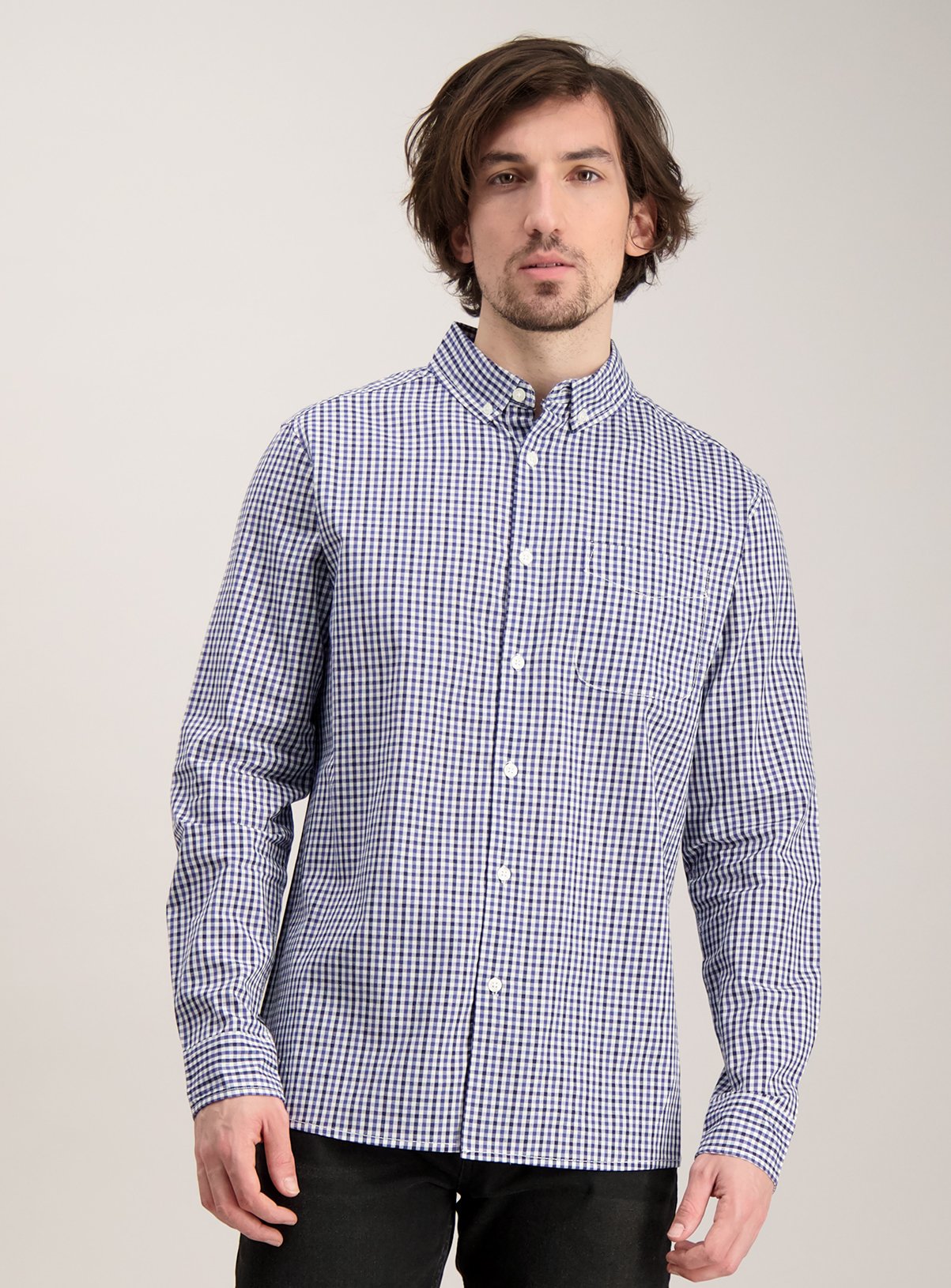 Online Exclusive Slim Fit Navy Gingham Check Shirt Review