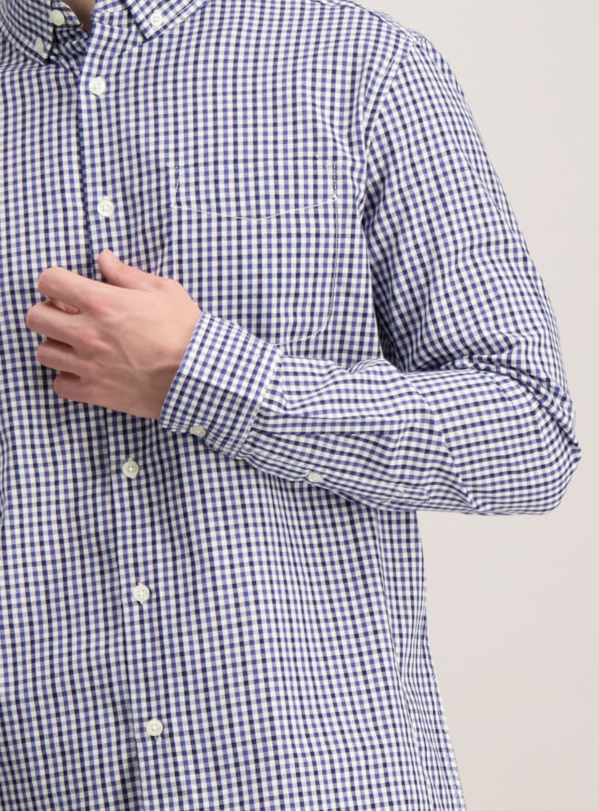 Online Exclusive Slim Fit Navy Gingham Check Shirt Review