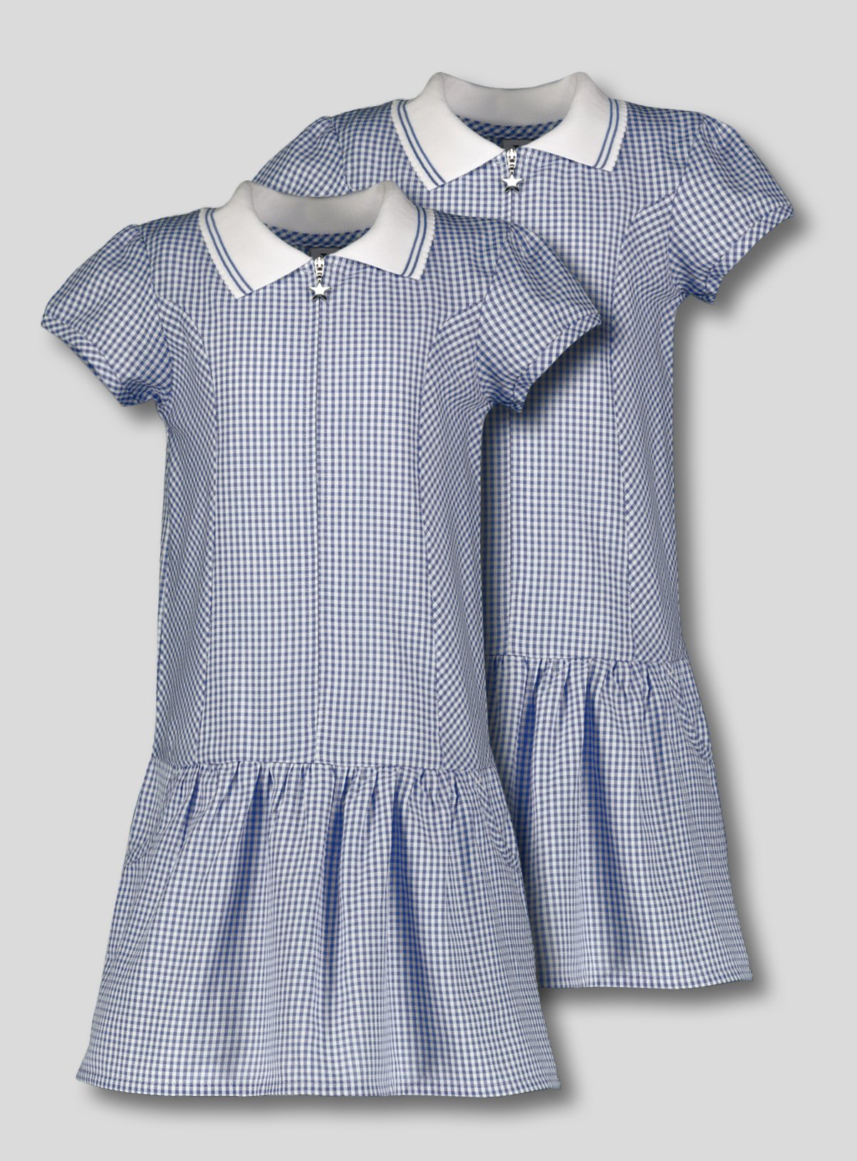 navy blue gingham school dress