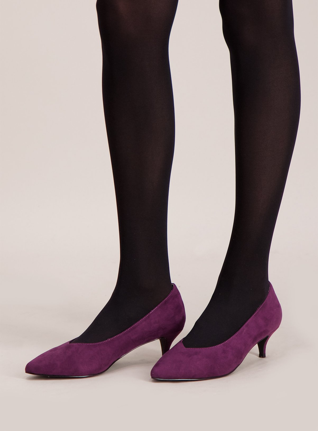 purple court heels