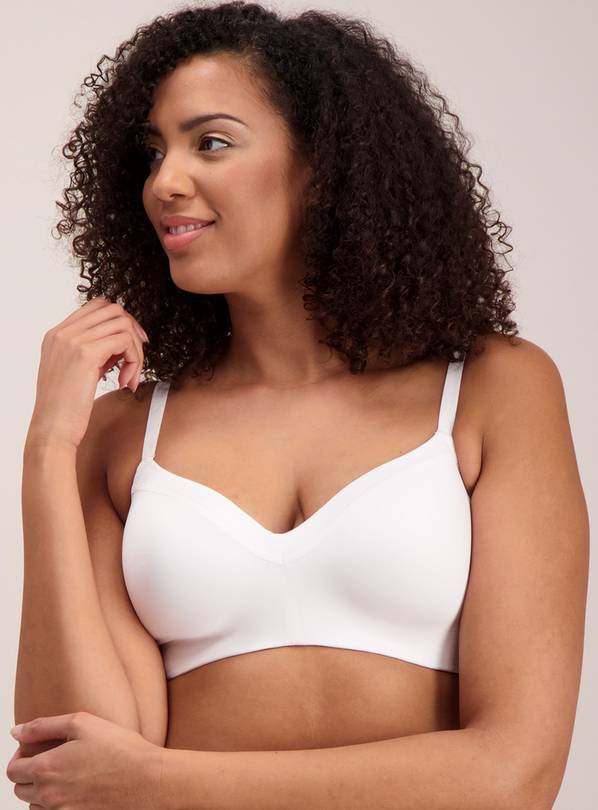 Buy Black & White Smoothing Non-Wired T-Shirt Bra 2 Pack - 32C