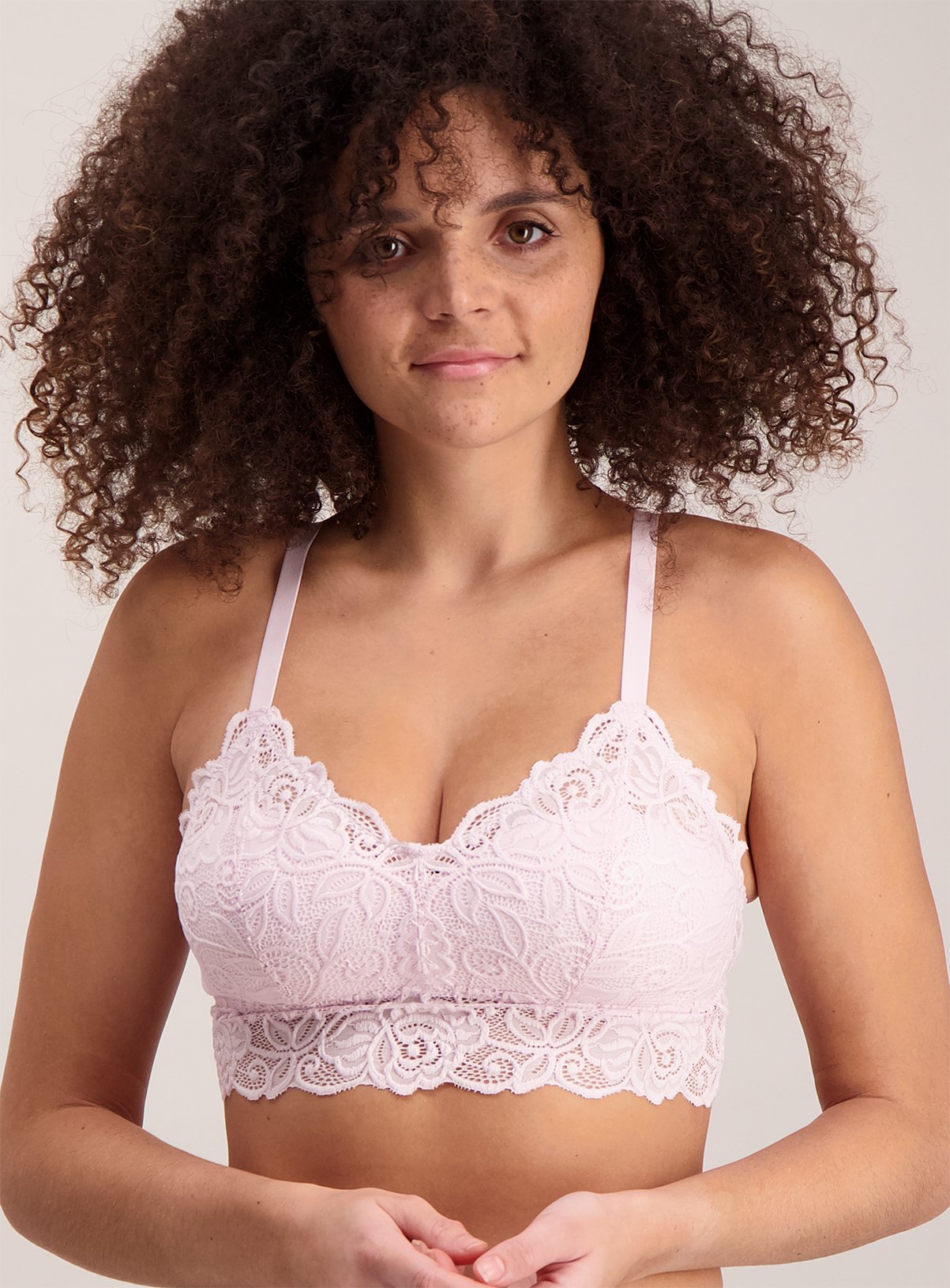 Pink & Ivory Lace Soft Bralette 2 Pack Review