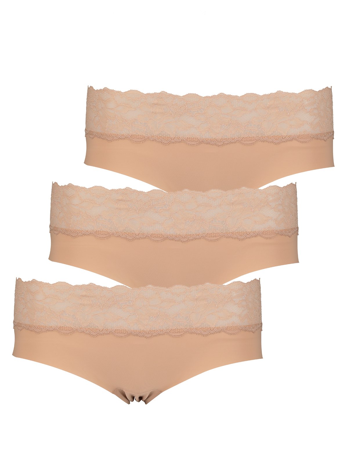 Nude Skin Tone 3 Lace Top Knicker Shorts 3 Pack Review