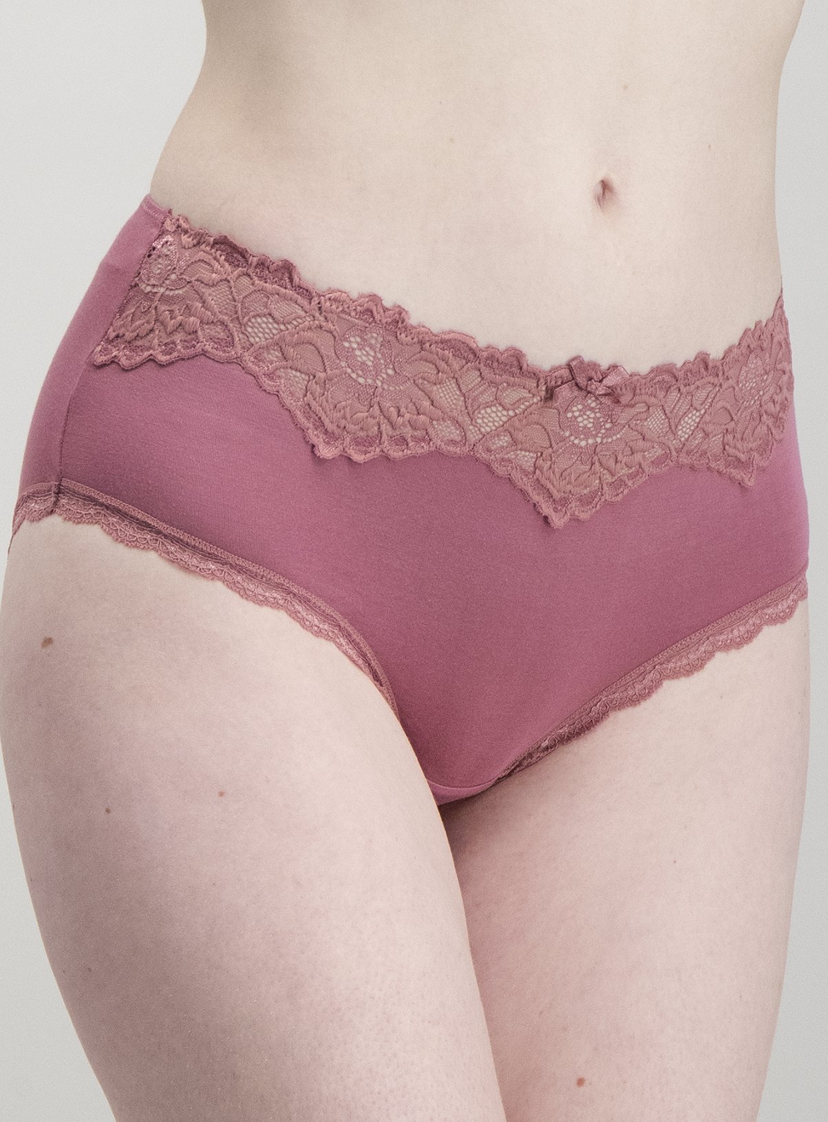 Multicoloured Lace Top Midi Knickers 3 Pack Review