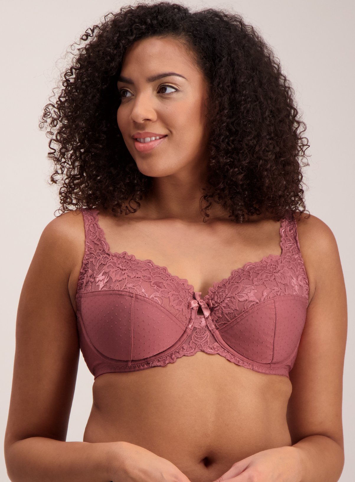 DD+ Pink Comfort Lace Full Cup Bra Review