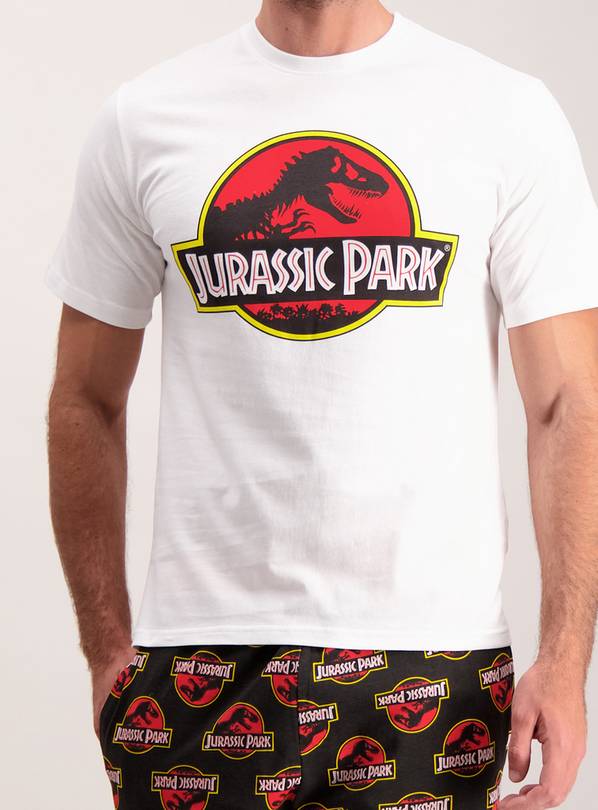 Buy White and Black Jurassic Park Pyjama s XS Pyjamas Tu