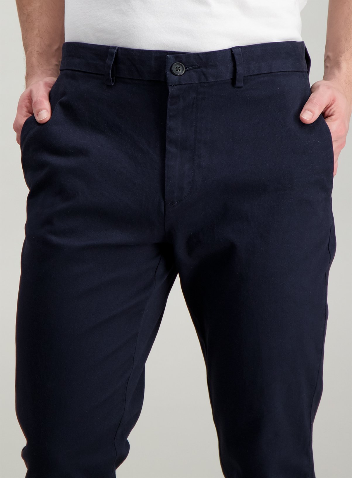 Navy Blue Slim Fit Chinos With Stretch Review