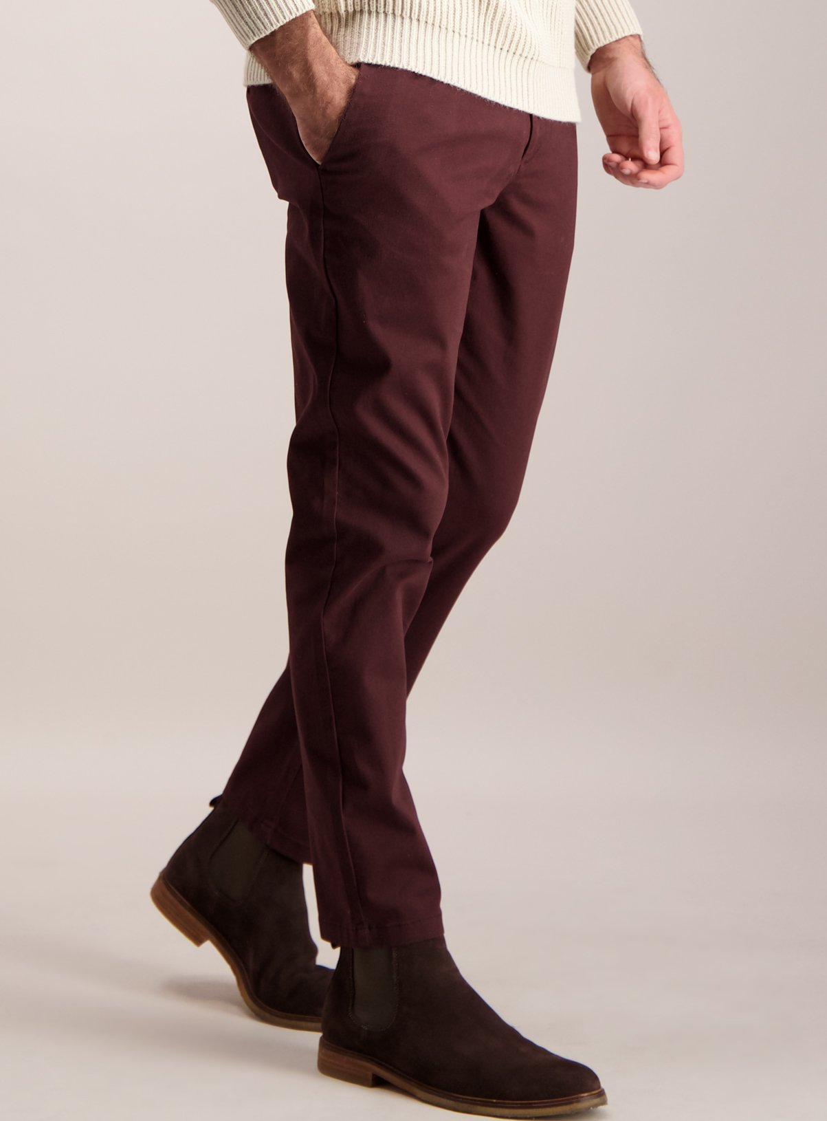 maroon chinos mens