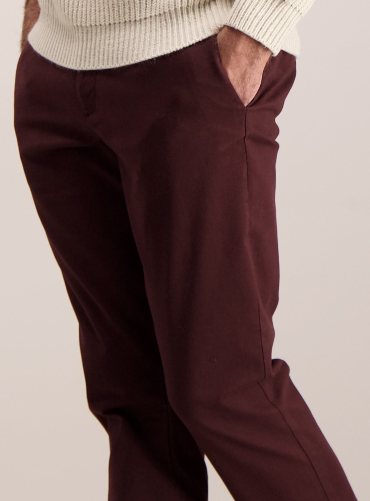 Burgundy Slim Fit Chinos With Stretch Review