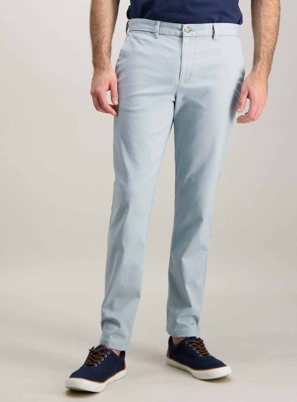 blue stretch chinos