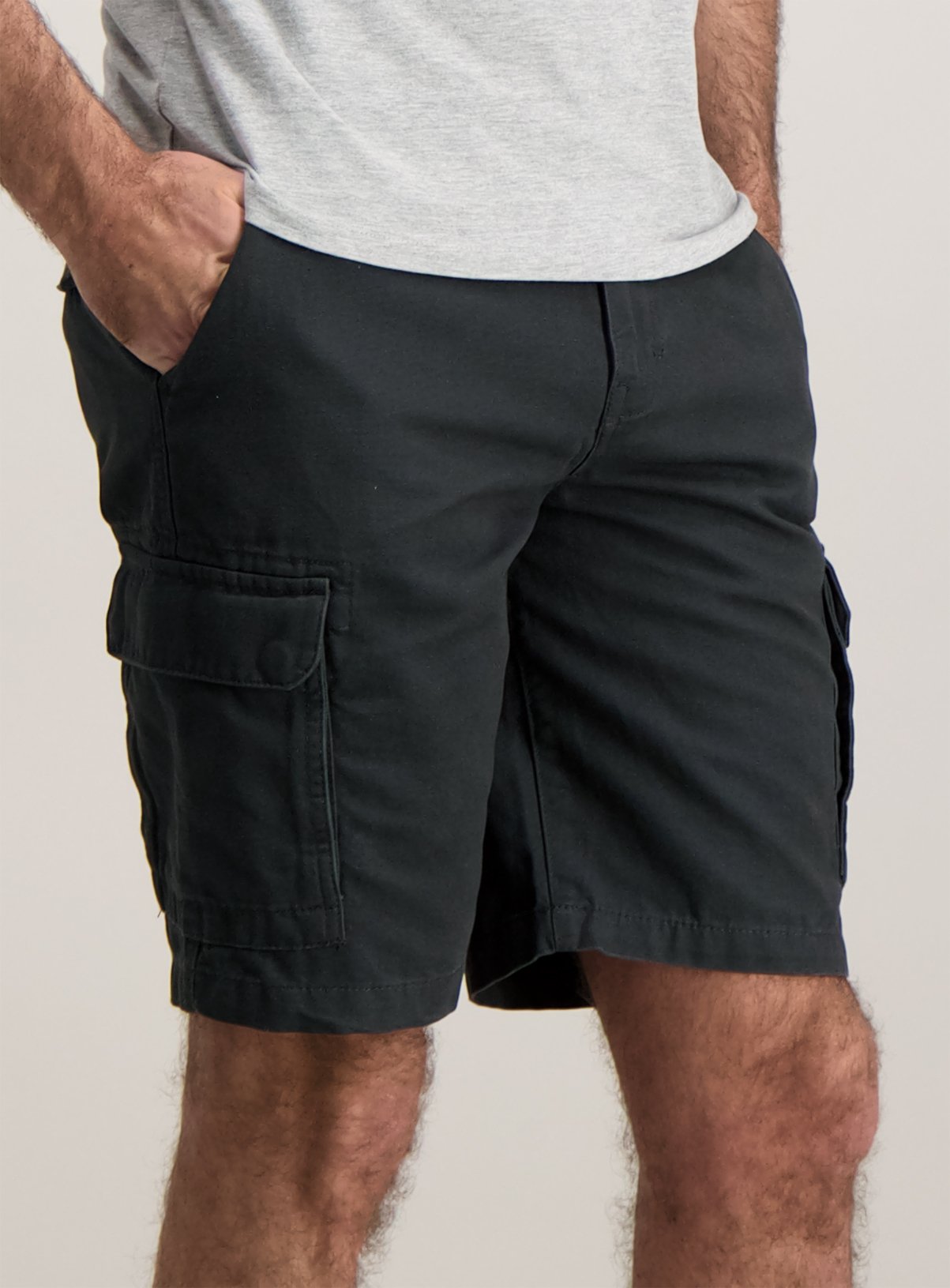 cargo black shorts