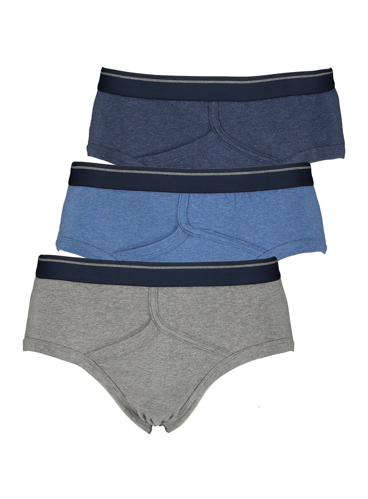 Blue & Grey Marl Briefs 3 Pack Review