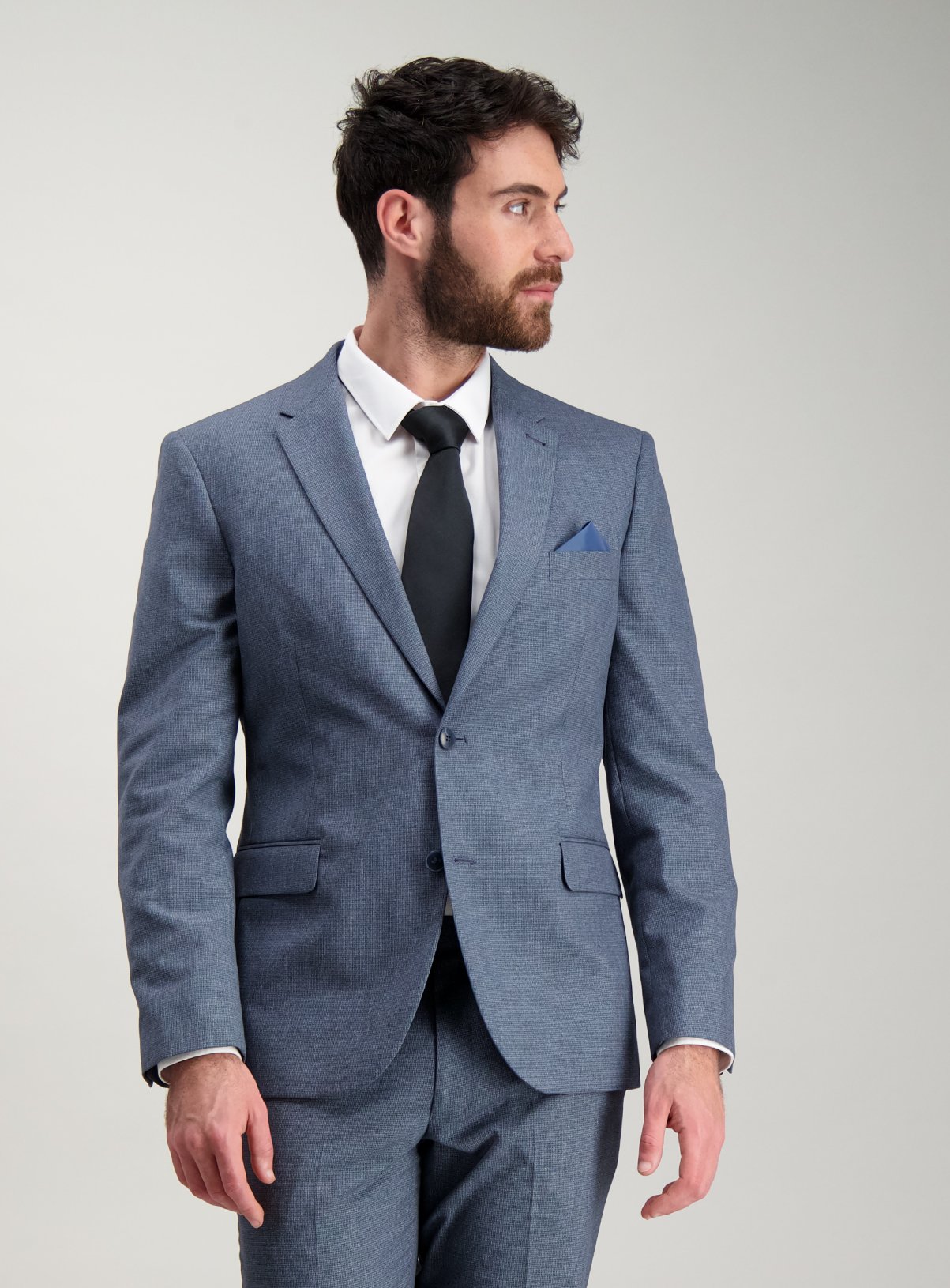 Blue Tailored Fit Melange Jacket Review