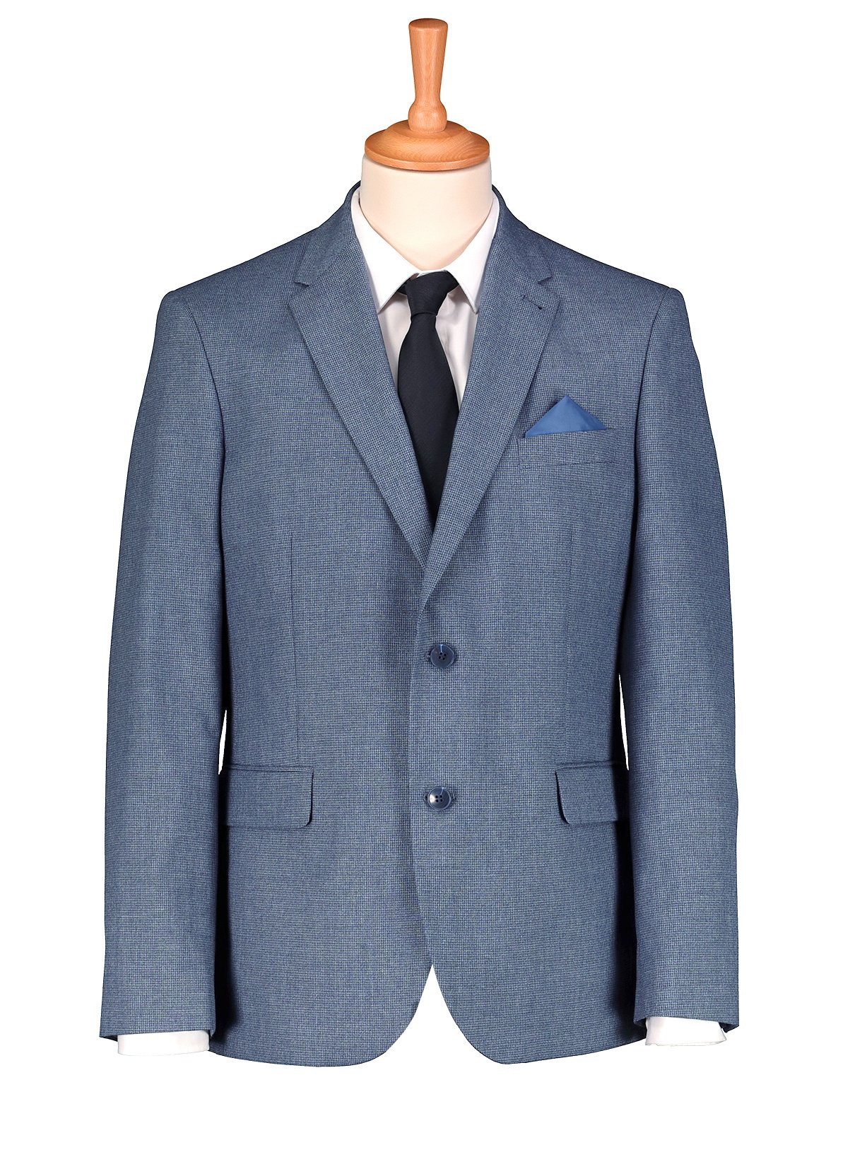 Blue Tailored Fit Melange Jacket Review