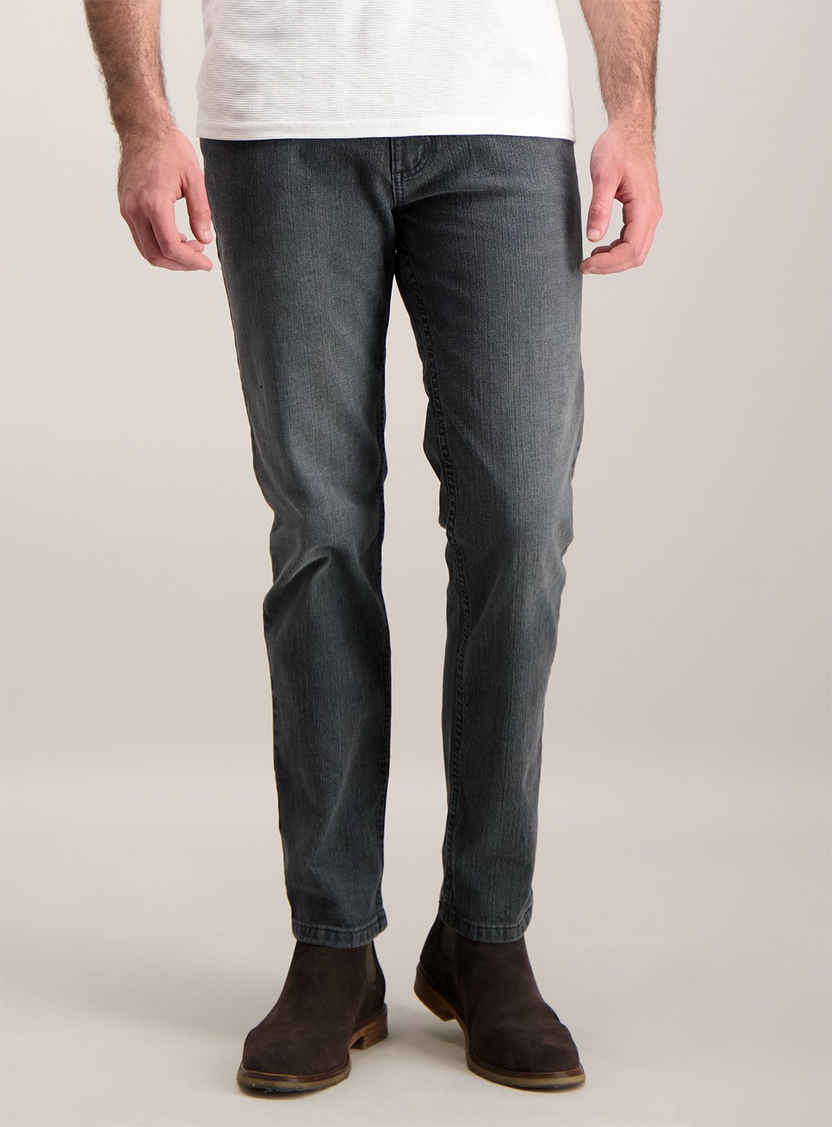 Grey Denim Slim Fit Jeans With Stretch Review