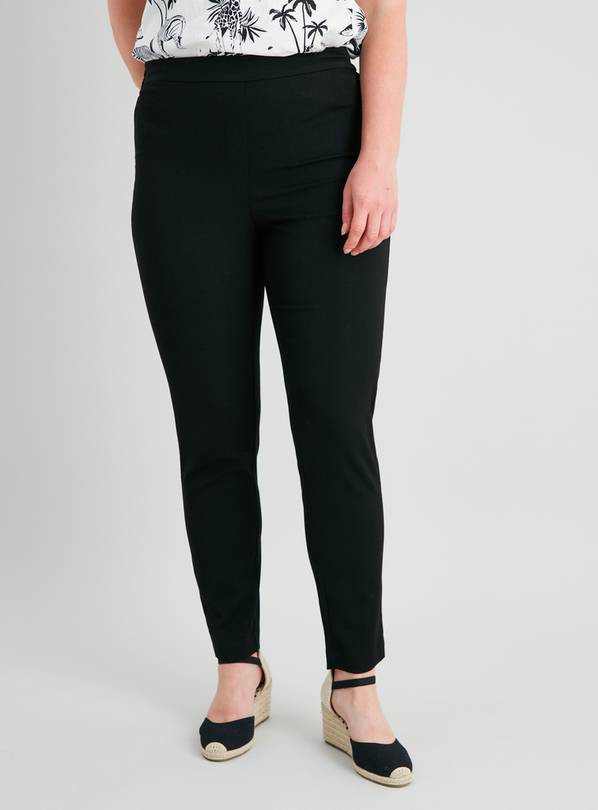 Buy Black Tapered Slim Leg Trousers - 18R | Trousers | Argos