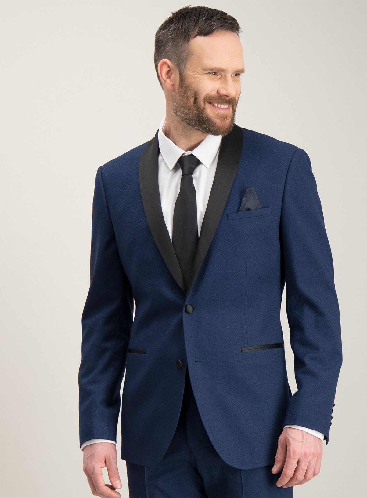 cobalt blue tuxedo jacket