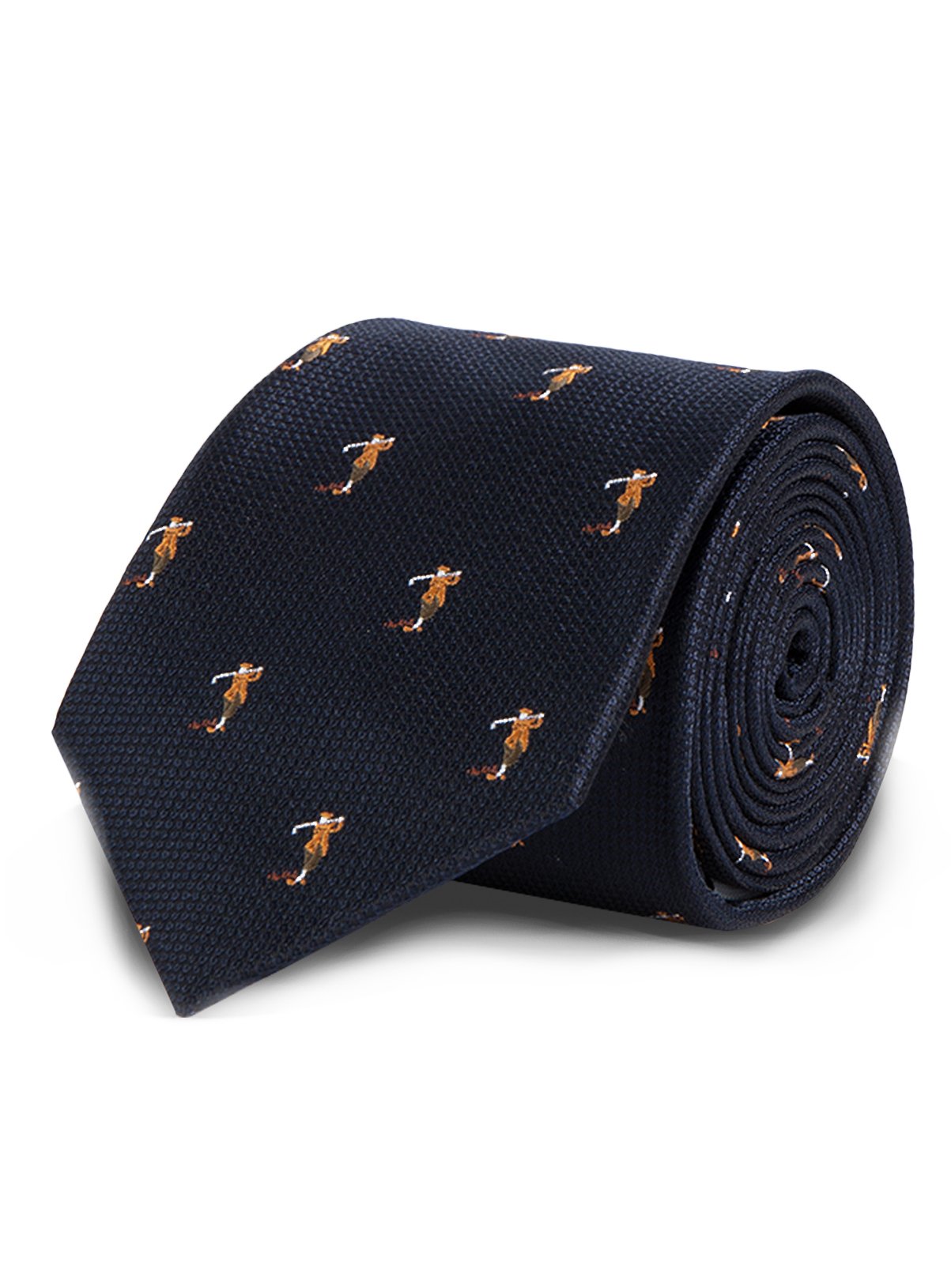 Navy Blue Golfer Print Tie Review