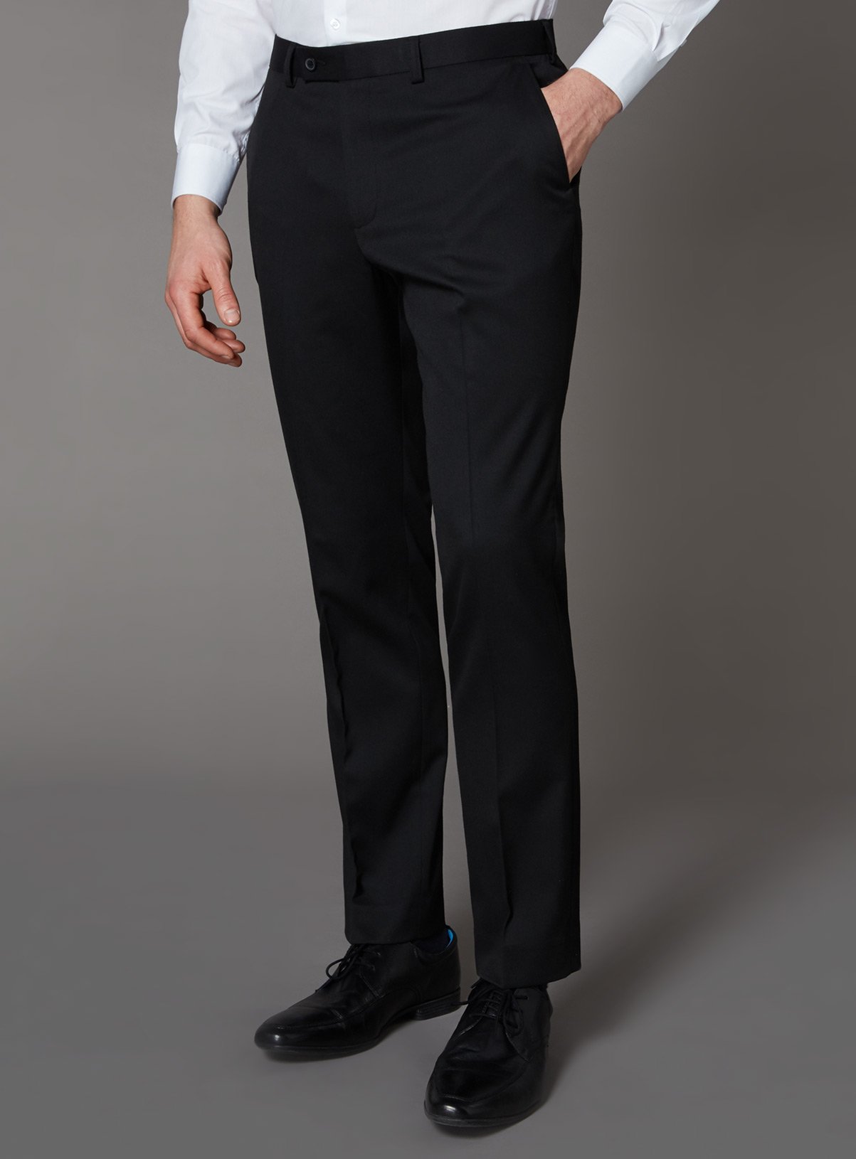 black slim chinos