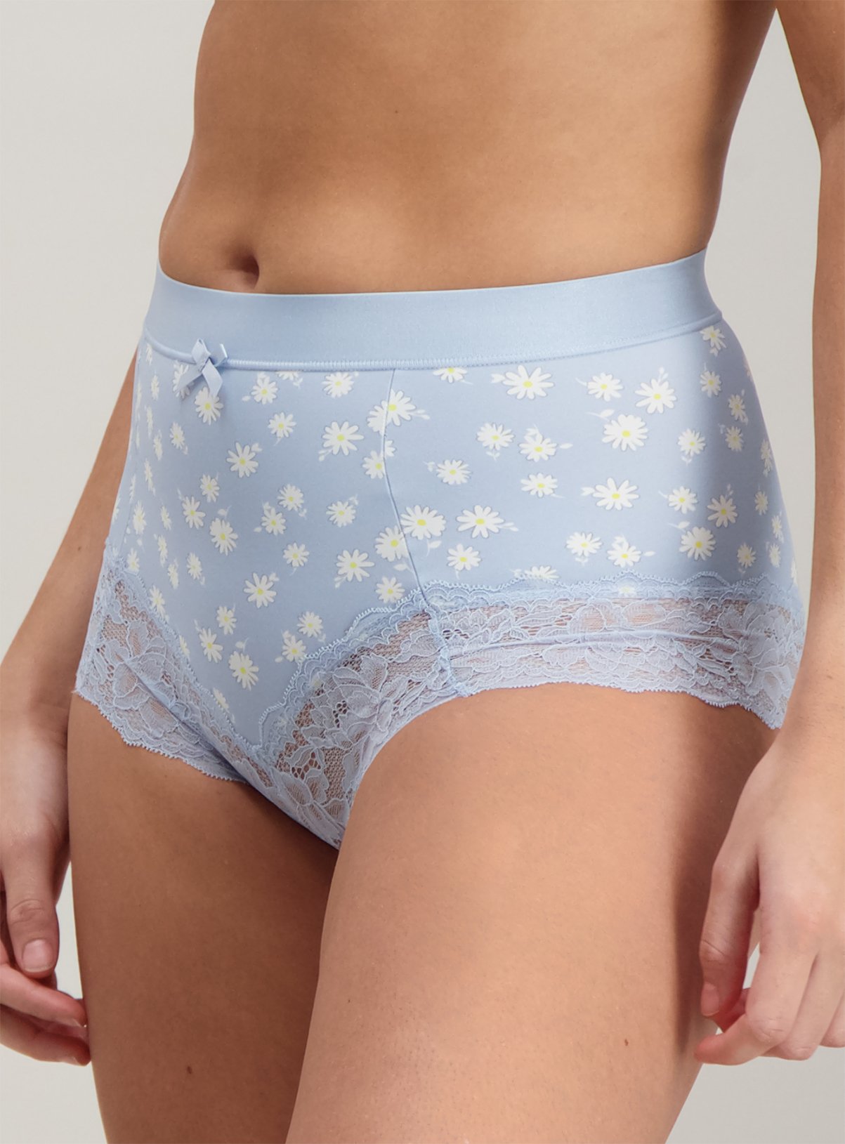 Blue & White Floral Print Brazilian Knickers 2 Pack Review