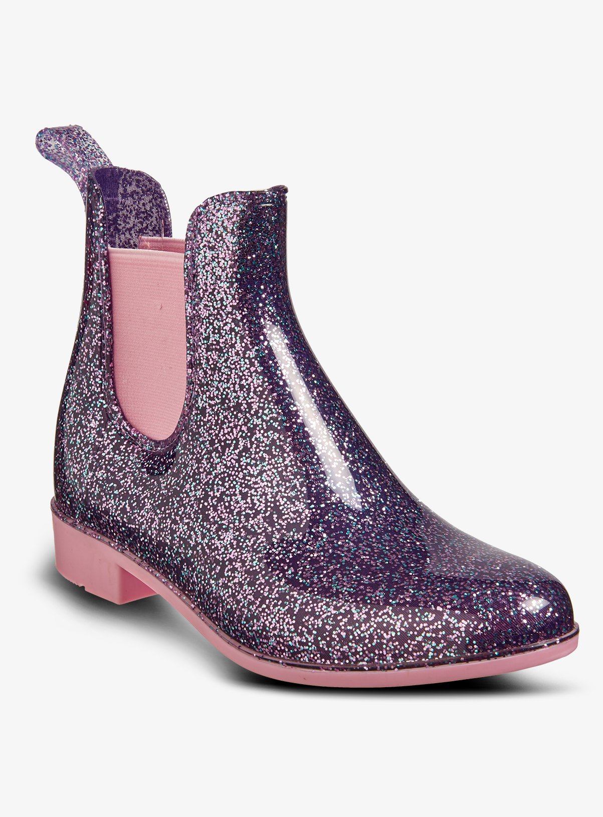 glitter chelsea boots