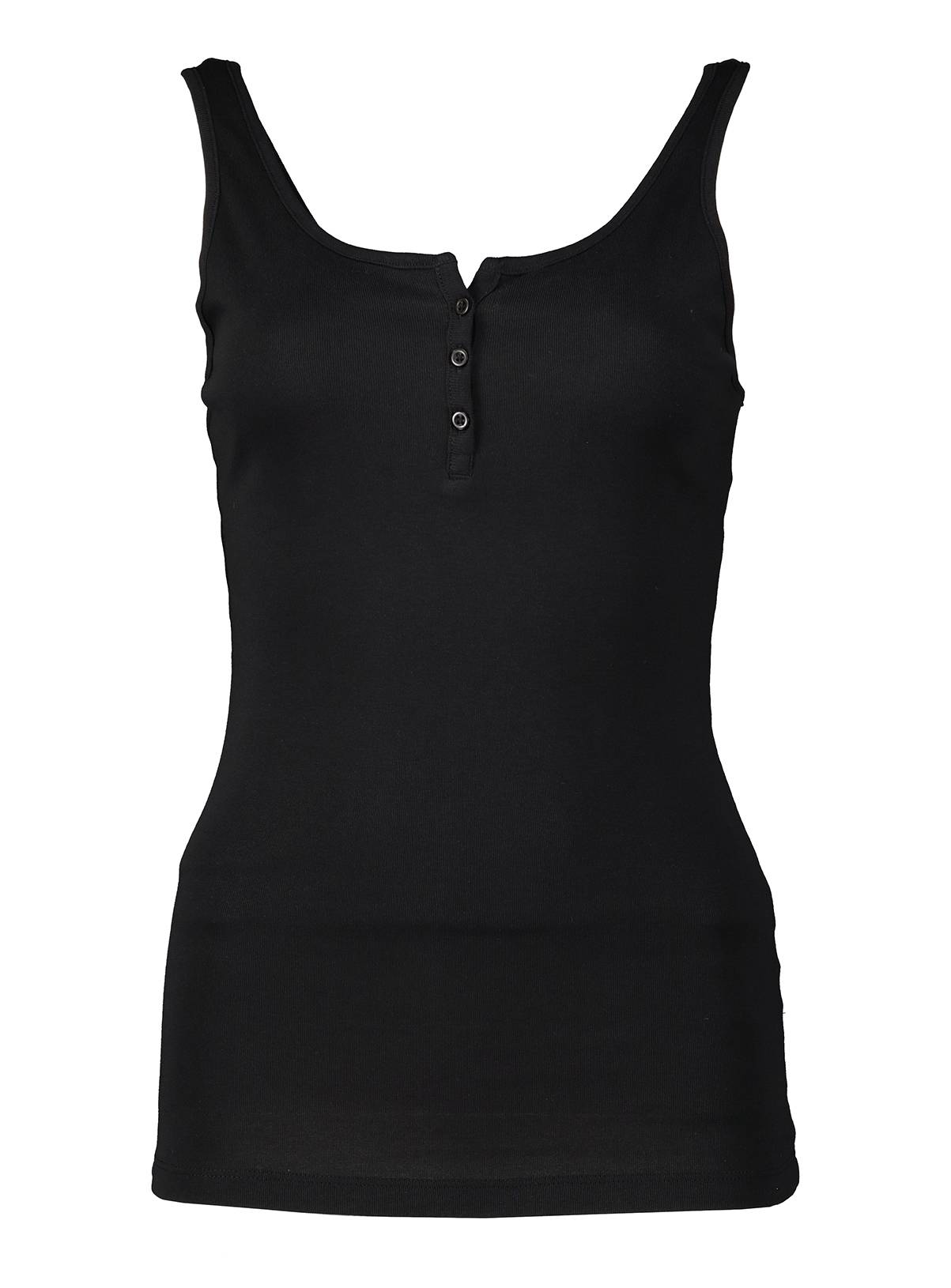 SKU TIKI ISLAND SLESS BUTTON FRONT HENLEY VEST:Black:6 - Image 3