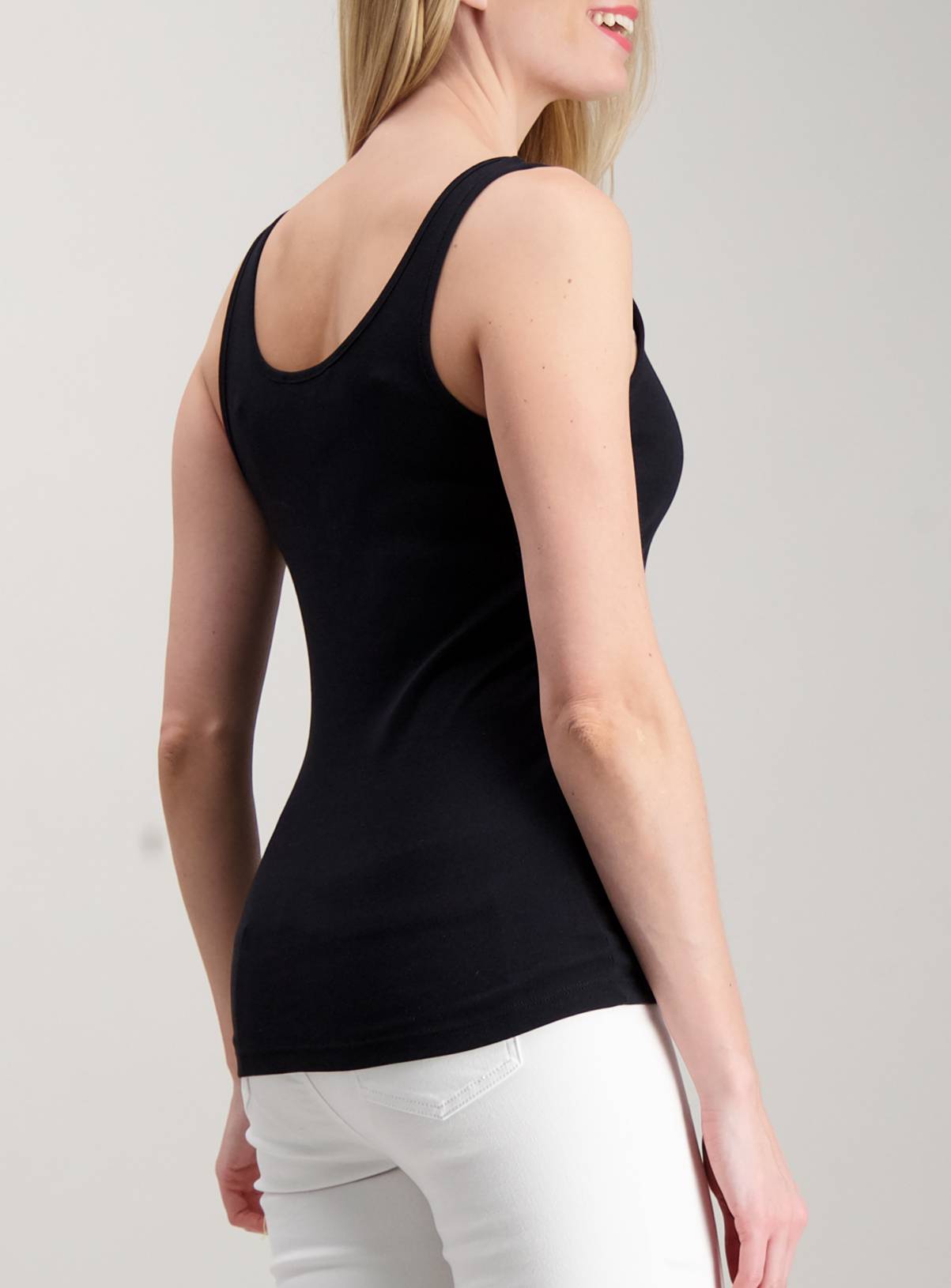 SKU TIKI ISLAND SLESS BUTTON FRONT HENLEY VEST:Black:6 - Image 4