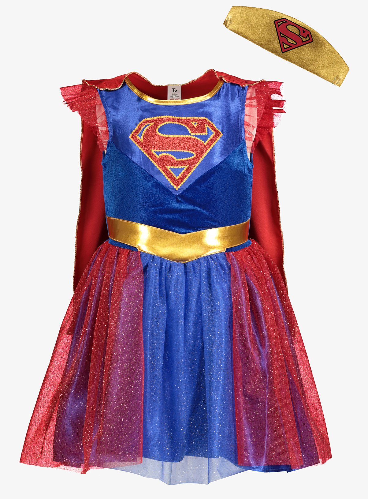 Multicoloured Supergirl Dress Up Costume Review