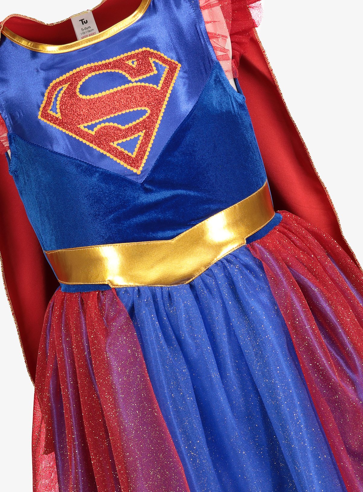 Multicoloured Supergirl Dress Up Costume Review