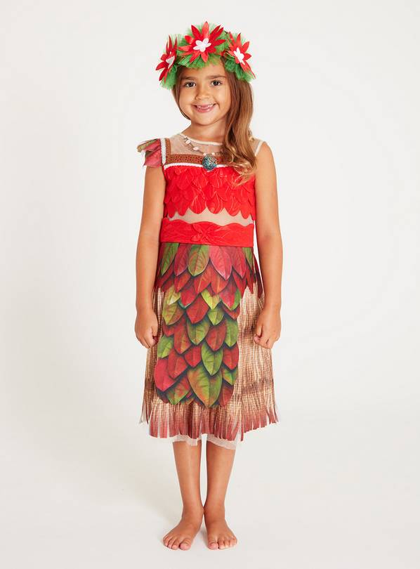 Buy Disney Moana Red Coronation Dress Set 7 8 Years Kids Fancy Dress Costumes Argos