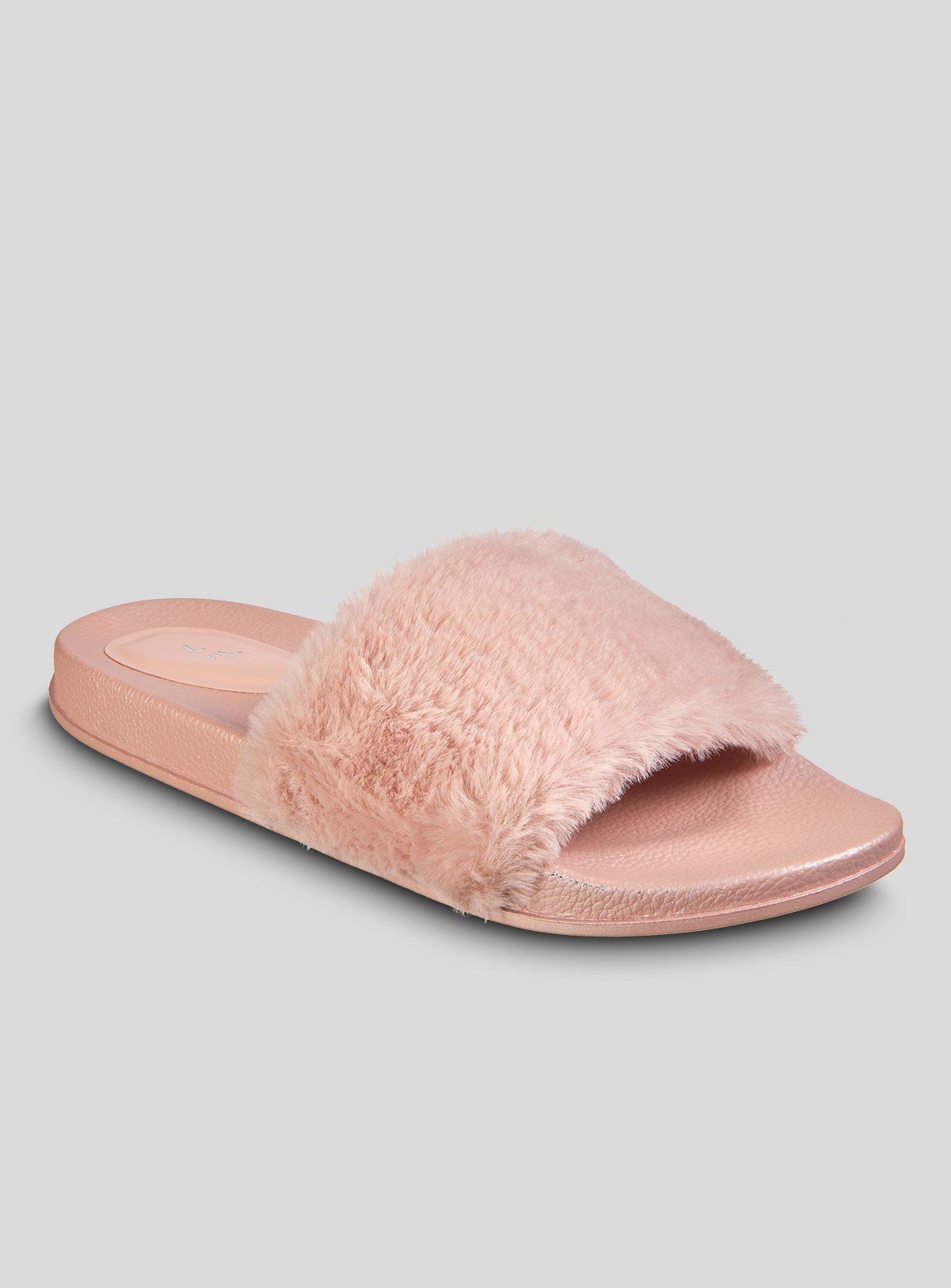 pink sliders fluffy