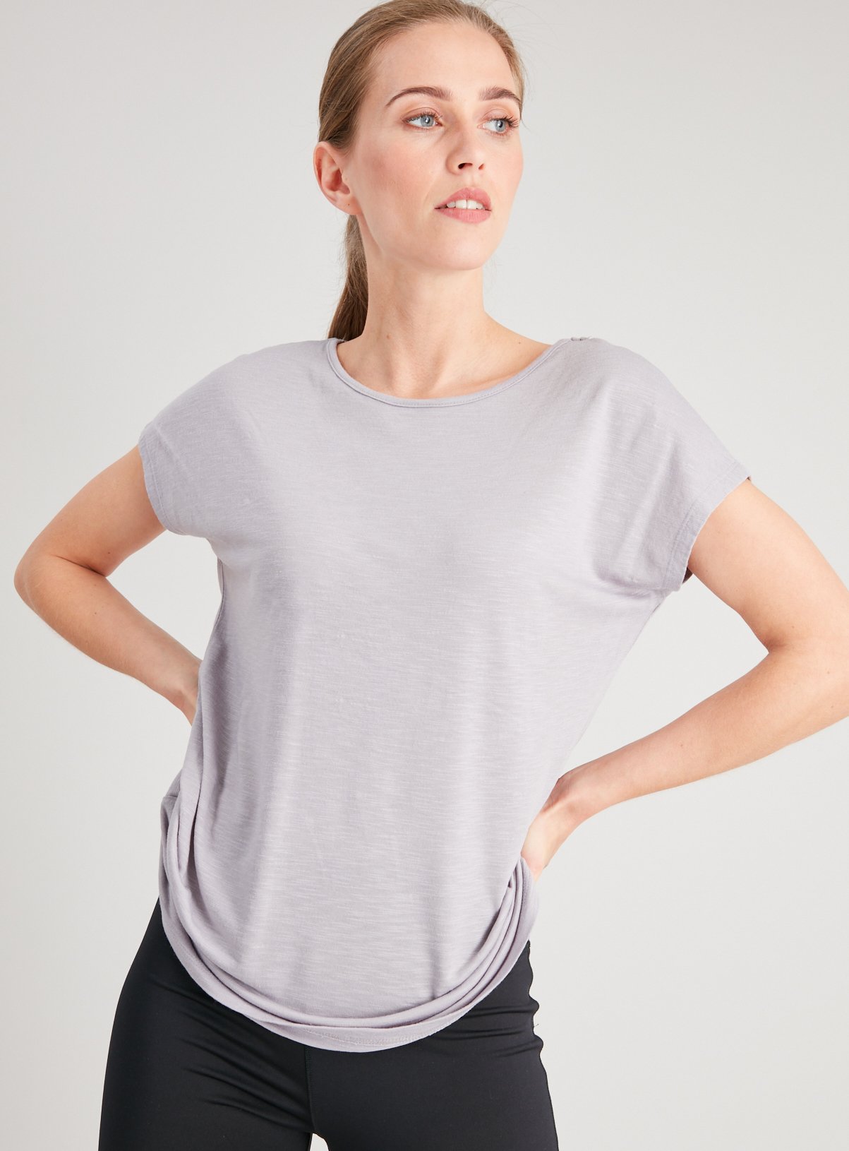 Active Grey Slub Cap Sleeve T-Shirt Review