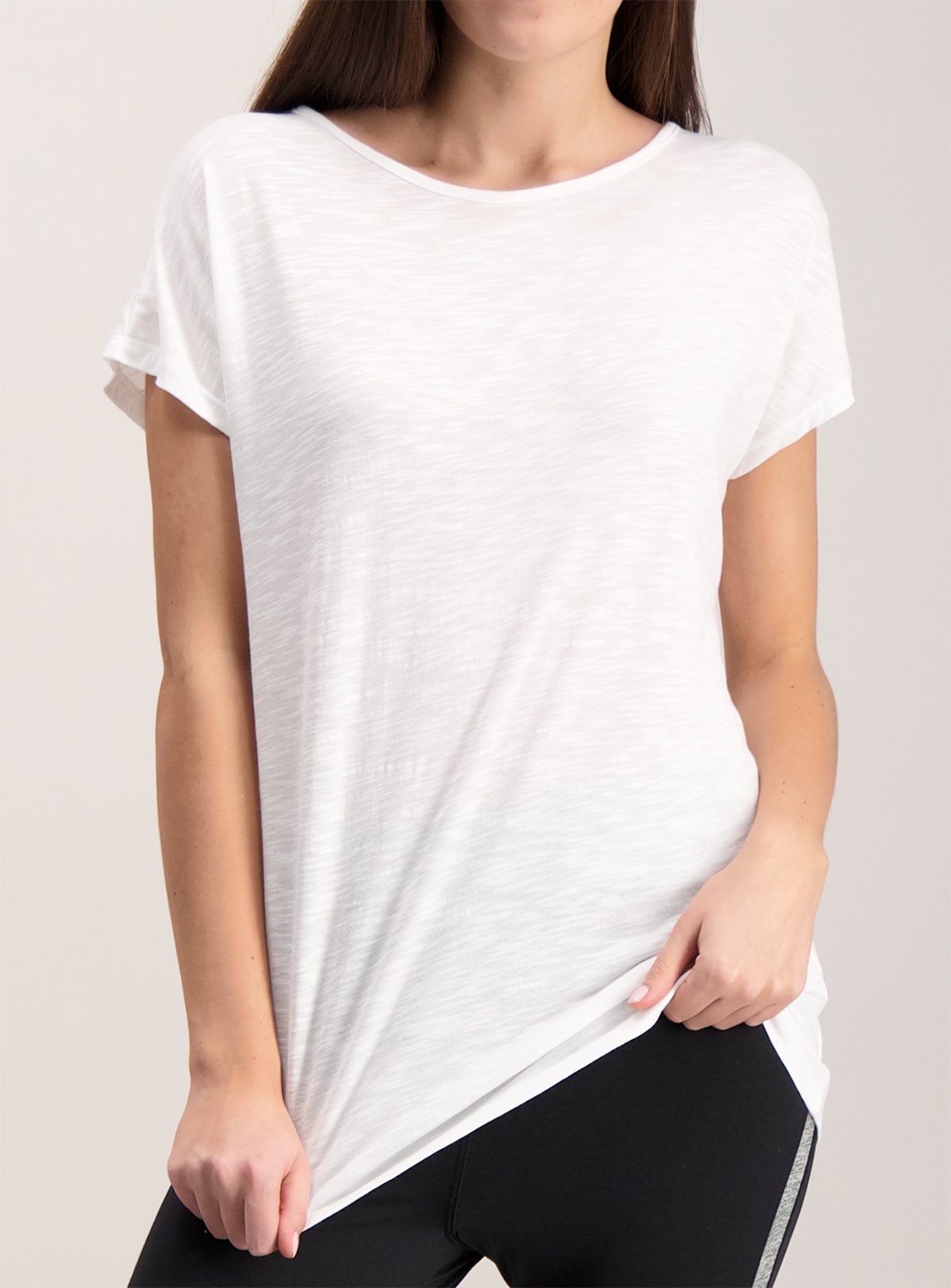 Active White Slub Cap Sleeve T-Shirt Review