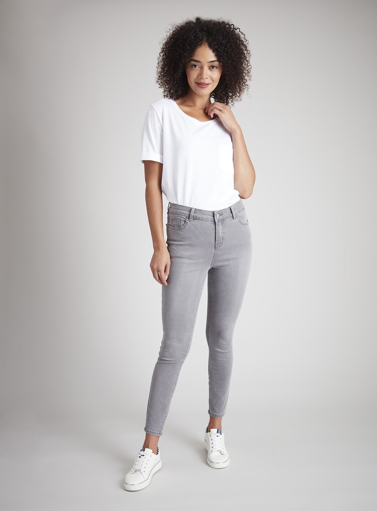 gray jeans skinny