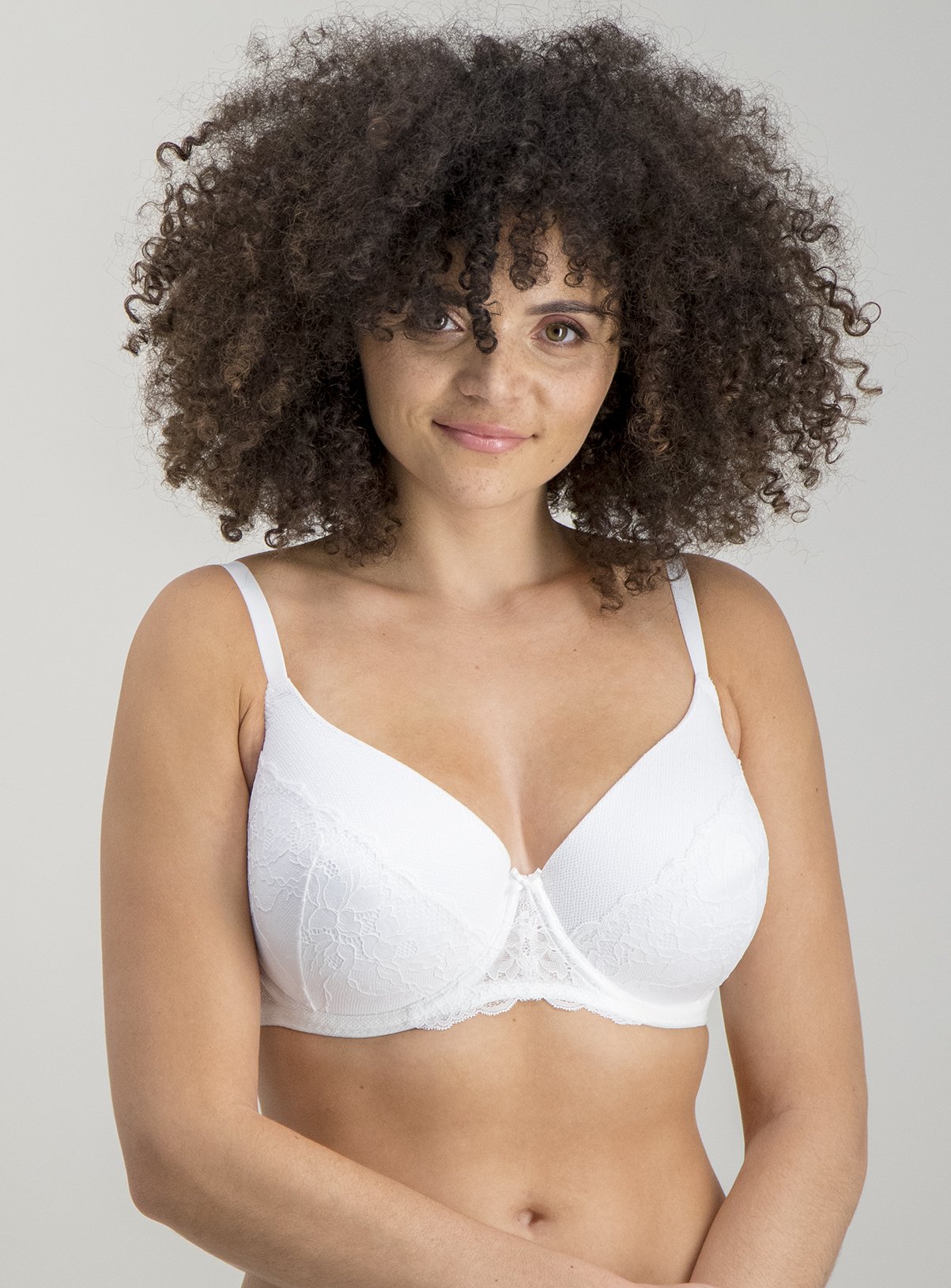 White Delicate Lace Full Cup Bra Review