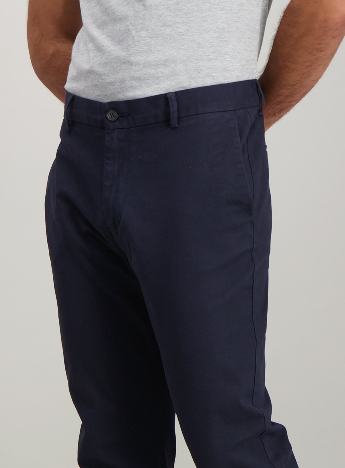 Navy Blue Skinny Fit Chinos With Stretch Review