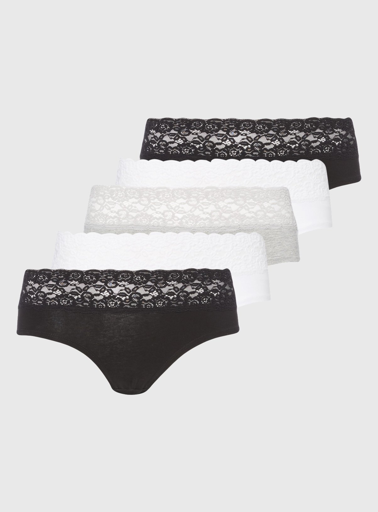 Multicoloured Comfort Lace Knicker Shorts 5 Pack Review